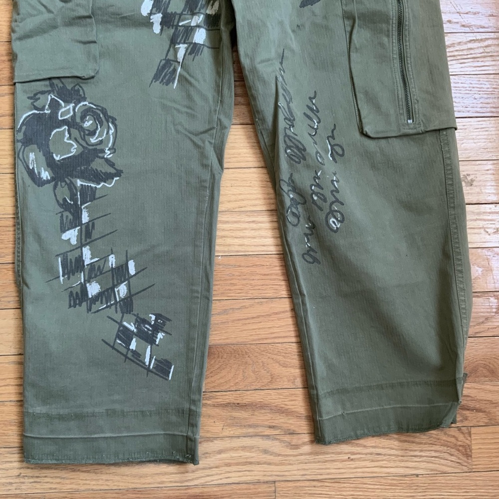 FREE PEOPLE EVERY ROSE ZIP. CARGO PANTS 12 - Picture 6 of 6